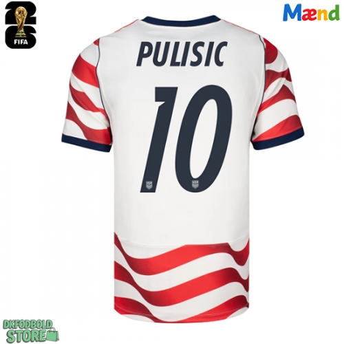 Forente stater Christian Pulisic #10 Replika Hjemmebanetrøje VM 2026 Kortærmet